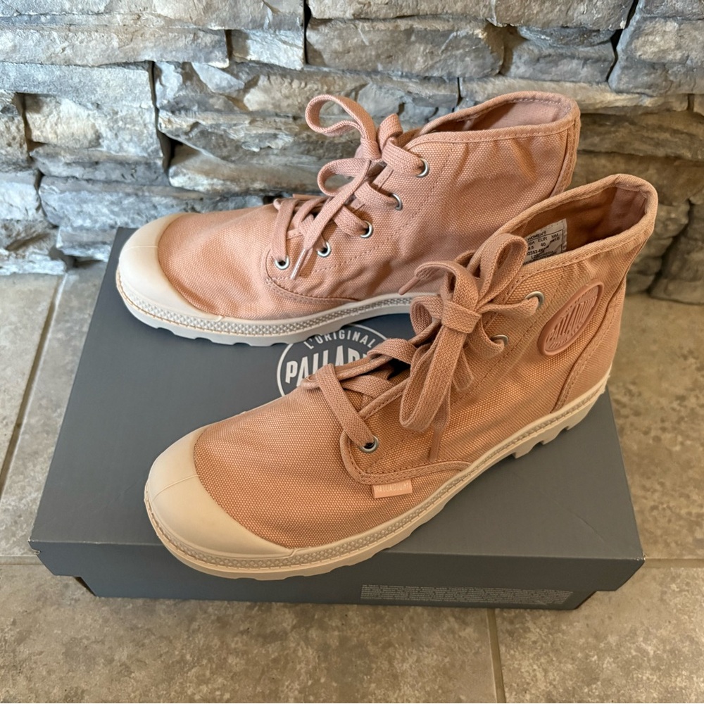 Palladium Blush Canvas High-Tops - Picture 3 of 5